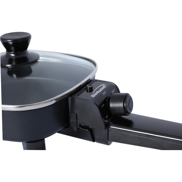 Non-Stick Electric Skillet with Glass Li