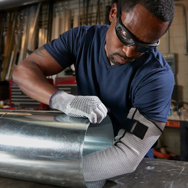 G60 Purple Nitrile Cut Resistant Gloves, Grey/Black, Purple Fingertips, Ambidextrous, 2XL, 1 Pair