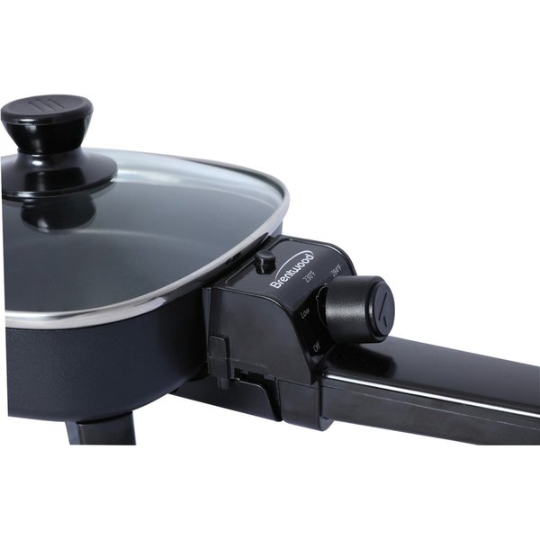 Non-Stick Electric Skillet with Glass Li