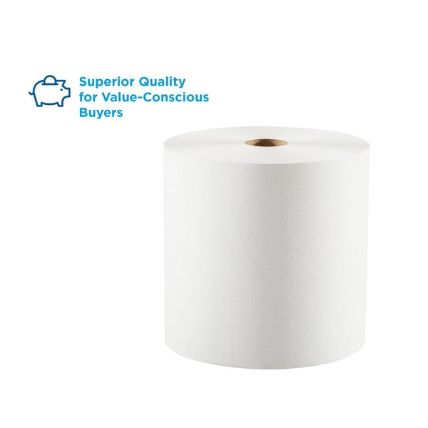 Pacific Blue Select Hardwound Paper Towels, 1, Continuous Roll, 1000 ft, White, 6 PK