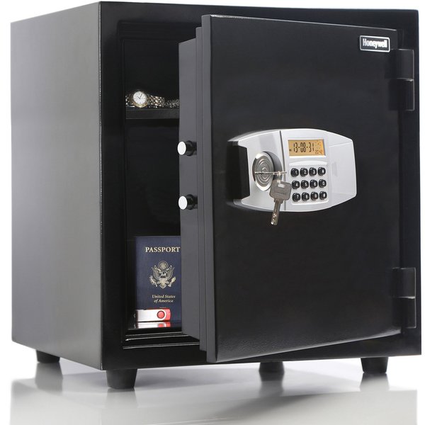 Fire Rated Security Safe, 1.24 cu ft, 145 lb, 1 hr. Fire Rating