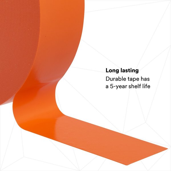 Vinyl Electrical Tape, 35, Scotch, 3/4 in W x 66 ft L, 7 mil thick, Orange, 1 Pack