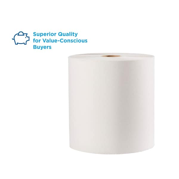 Pacific Blue Select Hardwound Paper Towels, 2, Continuous Roll, 350 ft, White, 12 PK