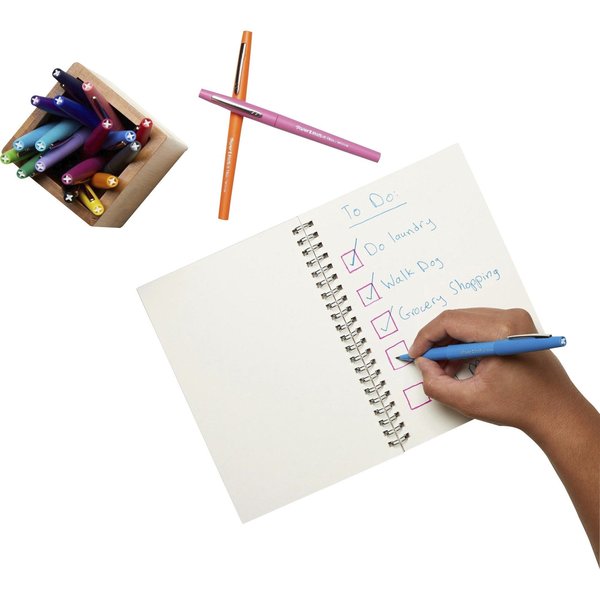 Porous Point Felt Tip Pen, Medium Red PK12