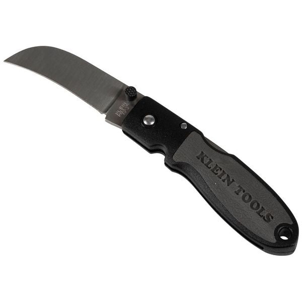 Lightweight Lockback Knife 2-1/2-Inch Sheepfoot Blade, Black Handle