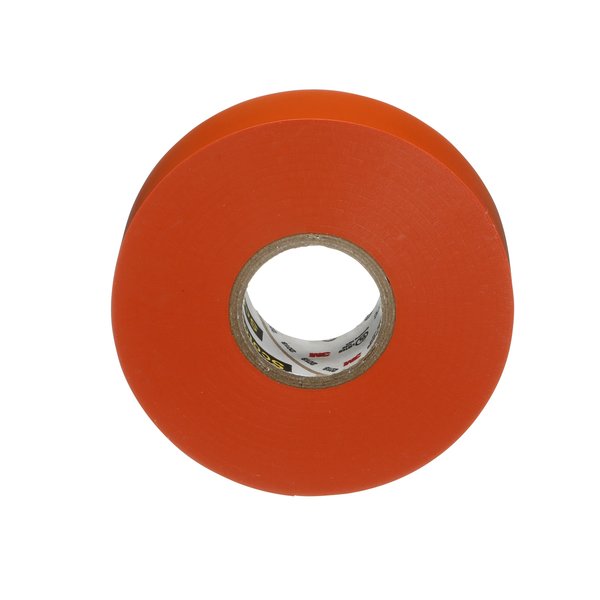 Vinyl Electrical Tape, 35, Scotch, 3/4 in W x 66 ft L, 7 mil thick, Orange, 1 Pack