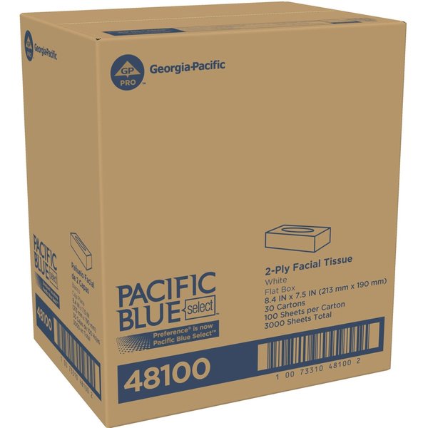 Preference 2 Ply Facial Tissue, 100 Sheets