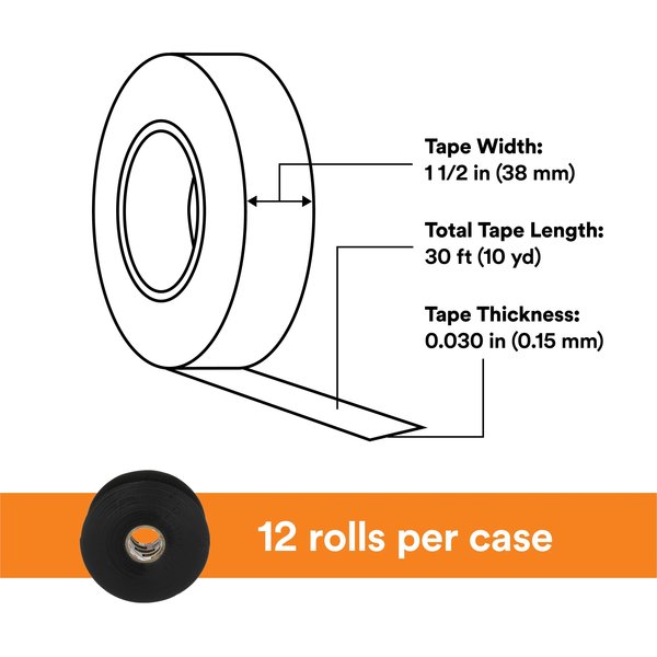 Electrical Tape, 30 mil, 1-1/2