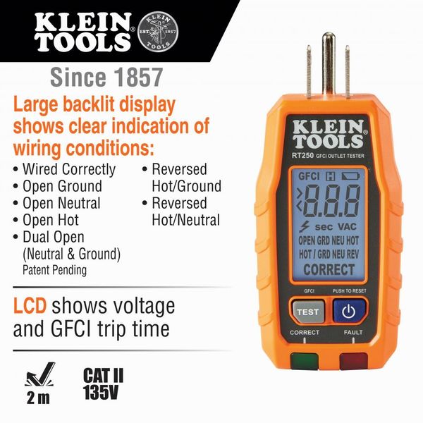 Premium Dual-Range NCVT and GFCI Receptacle Tester Electrical Test Kit