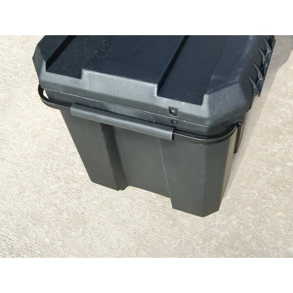 Portable Rolling Tool Box, 50 Gal, Black, 23 in W x 37 1/2 in, D x 23 in H