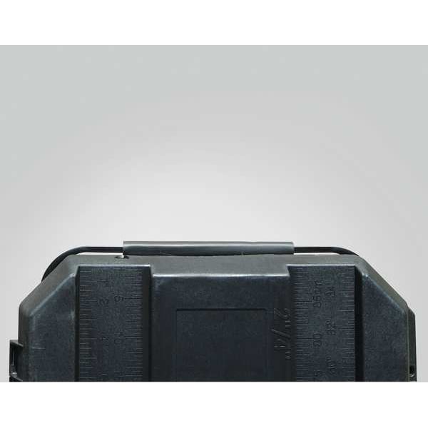 Portable Rolling Tool Box, 50 Gal, Black, 23 in W x 37 1/2 in, D x 23 in H