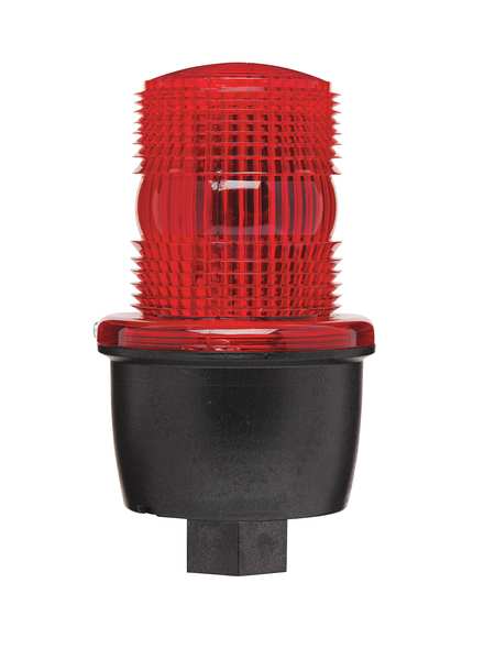 Low Profile Warning Light, LED, Red, 24VDC
