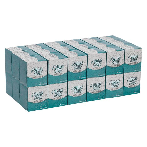Angel Soft Professional Series 2 Ply Facial Tissue, 96 Sheets, PK 36
