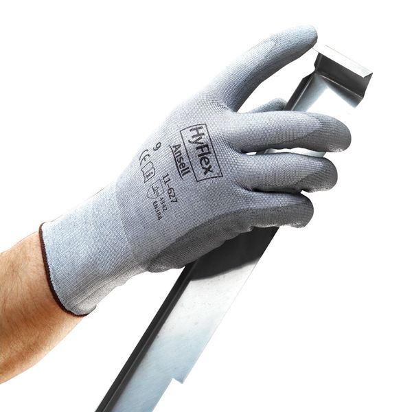 Cut Resistant Coated Gloves, A2 Cut Level, Polyurethane, 6, 1 PR