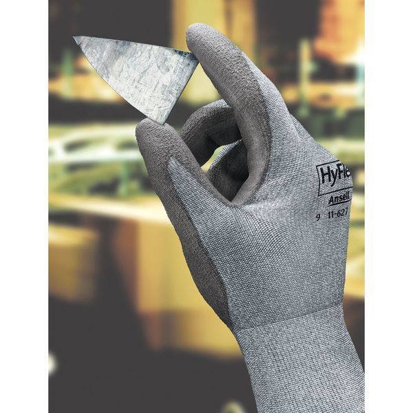 Cut Resistant Coated Gloves, A2 Cut Level, Polyurethane, 6, 1 PR