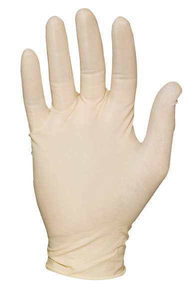 Microflex Exam Gloves, Natural Rubber Latex, Powder-Free, Large (Size 9), Natural, 100 Pack