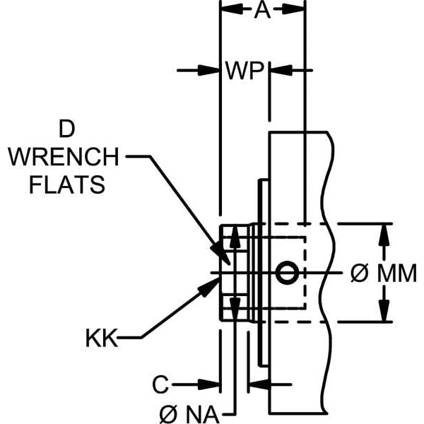 Hydraulic Cylinder, 25mm Bore, 25mm Stroke