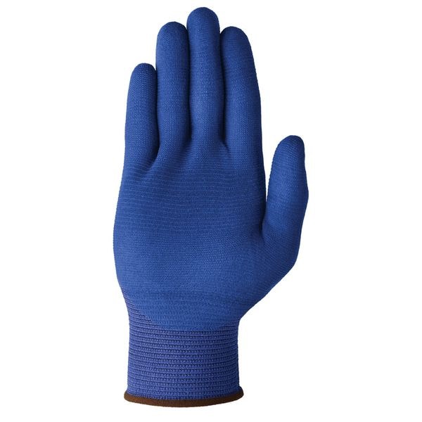 Foam Nitrile Coated Gloves, Palm Coverage, Blue, 9, PR