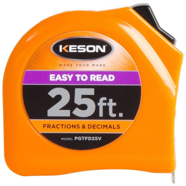 25 ft Tape Measures, 1 in Blade