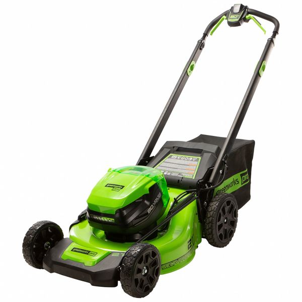 Cordless Lawn Mower, Cutting Width 21