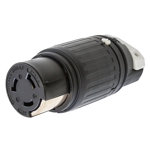50A Twist-Lock Connector 3P 4W 600VAC/250VDC BK/WT