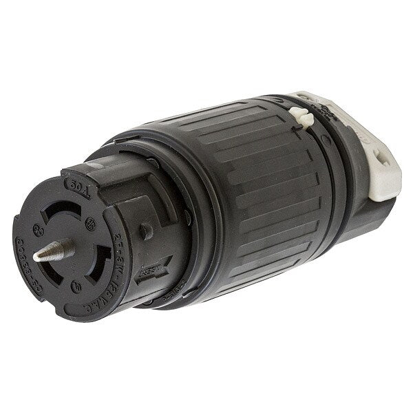 50A Twist-Lock Connector 2P 3W 125VAC BK/WT