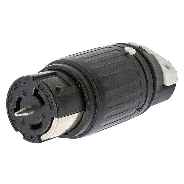 50A Twist-Lock Connector 3P 4W 125/250VAC BK/WT