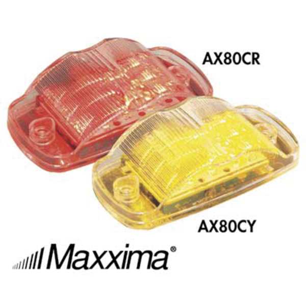 Clearance Light, LED, Red, Surface, Oval, 4 L