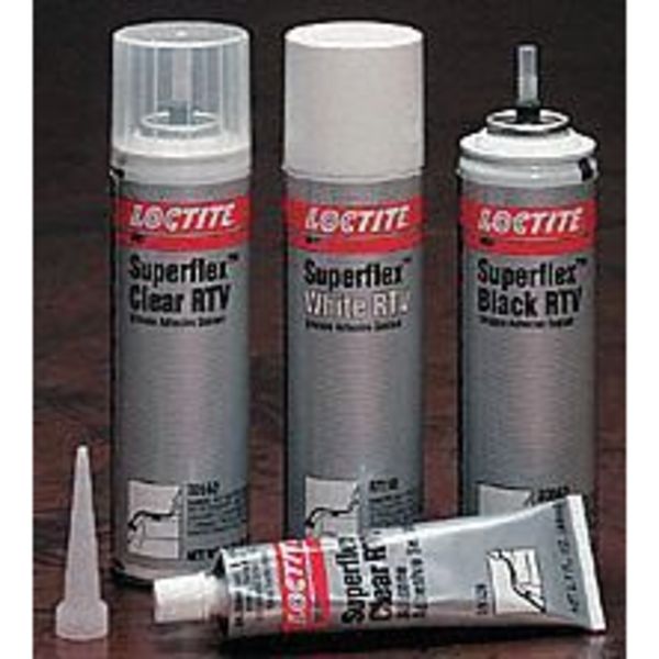 General Purpose RTV Silicone Sealant, 190 mL, Clear, Temp Range -65 to 450 Degrees F