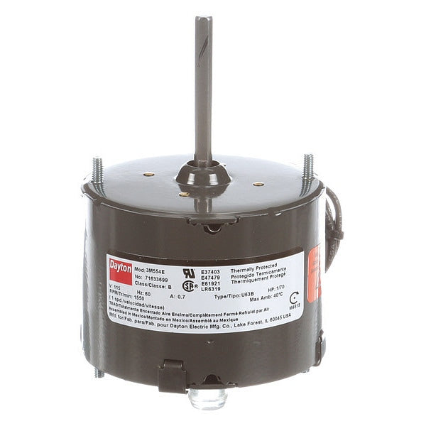 HVAC Motor, 1/70 HP, 1550 rpm, 115V, 3.3