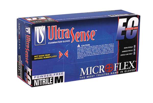 Exam Gloves, Nitrile, Powder Free, Blue, 2XL, 100 PK