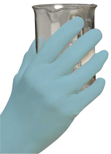 Aloe Coated Exam Gloves, Nitrile, Powder Free, Green, XS, 100 PK