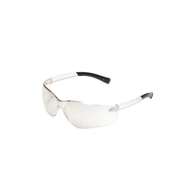 Safety Glasses, Wraparound Light Blue Polycarbonate Lens, Scratch-Resistant