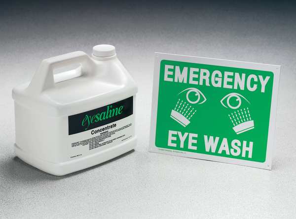 Eyewash Saline Concentrate, 180 oz, For Use With Fendall Pure Flow 1000/2000 Eyewash Stations