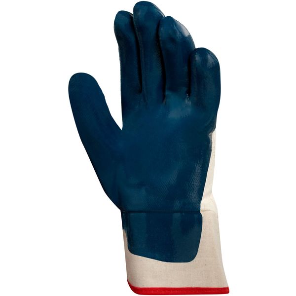 Nitrile Coated Gloves, 3/4 Dip Coverage, Blue, L, PR