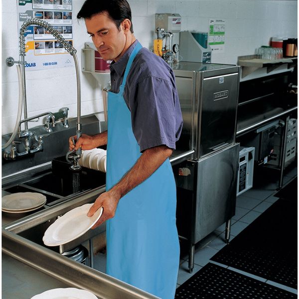 Bib Apron, White, 45 In. L