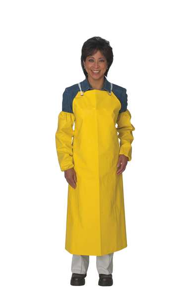 Bib Apron, Yellow, 45 In. L