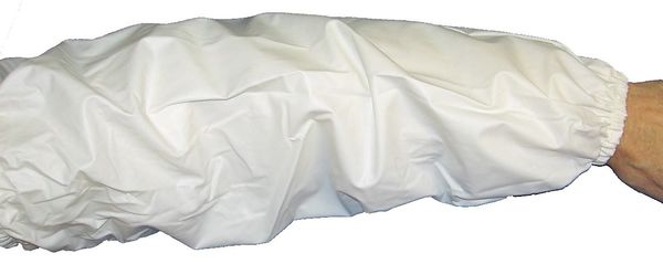 Chemical Resistant Sleeves, Vinyl, White