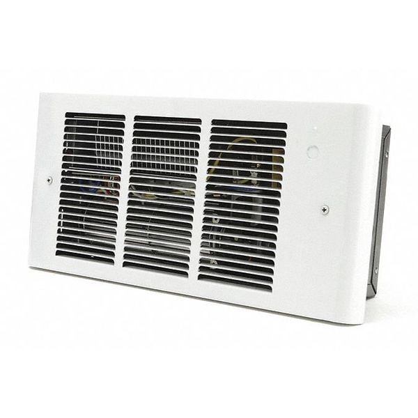 Recessed Electric Wall-Mount Heater, Recessed, 208/240V AC, White