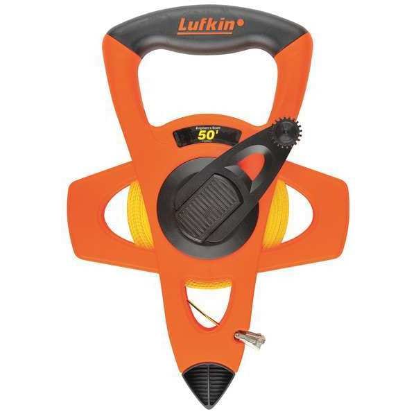50 ft Engineer's Tape Measure, 1/2 in Blade