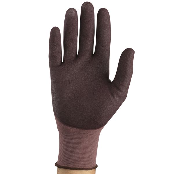 Nitrile Coated Gloves, 3/4 Dip Coverage, Purple, M, PR