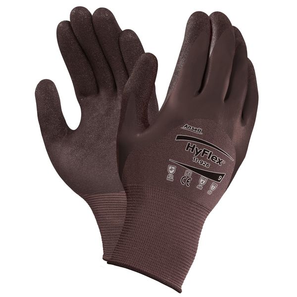 Nitrile Coated Gloves, 3/4 Dip Coverage, Purple, M, PR
