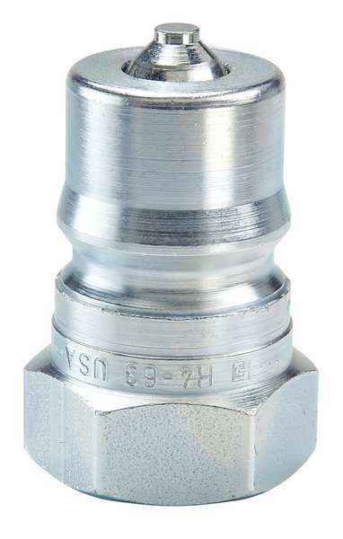 Hydraulic Quick Connect Hose Coupling, Steel Body, Ball Lock, 3/4