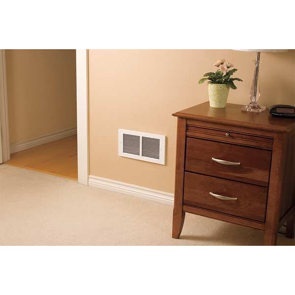 Recessed Electric Wall-Mount Heater, Recessed, 700/900/1600W W, 208/240V AC, Squirrel Cage Blower