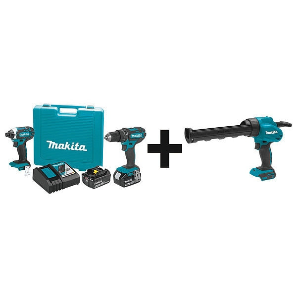 Cordless Combination Kit, 3 Tools, 18V DC