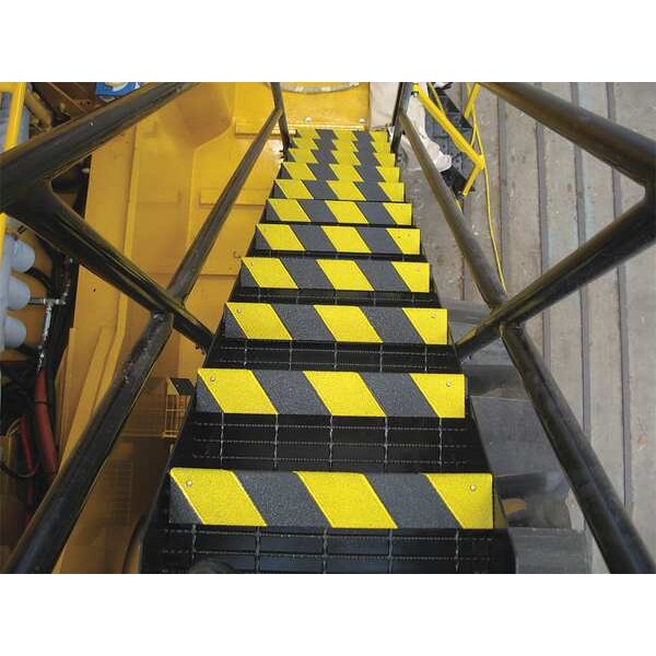 Anti-Slip Stair Nosing, Yellow, 29-1/2in W, 02-690