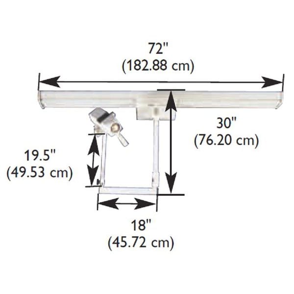 Exam Light, Rocker, Ceiling