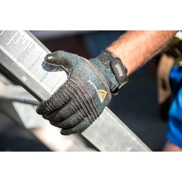 Cut Resistant Coated Gloves, A2 Cut Level, Nitrile, S, 1 PR