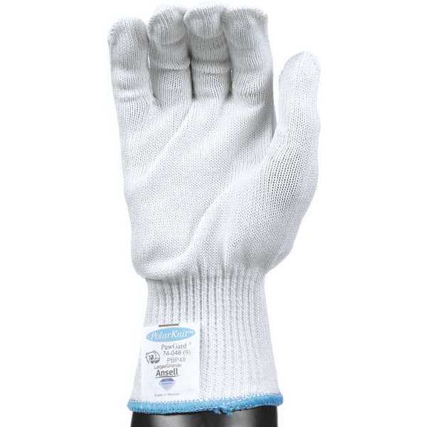 Cut Resistant Gloves, A6 Cut Level, Uncoated, L, 1 PR