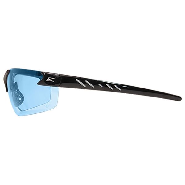 Safety Glasses, Wraparound Light Blue Polycarbonate Lens, Anti-Fog, Scratch-Resistant